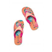 Weird Fish Thurleston Printed Flip Flops Sorbet Size 5