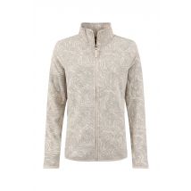 Weird Fish Bridget Full Zip Printed Microfleece Frost Grey Size 10