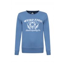 Weird Fish Aurora Graphic Crew Neck Sweatshirt Faded Blue Size 12
