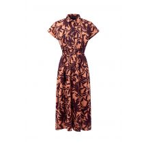 Weird Fish Artemis Printed Jersey Shift Dress Sunset Size 14