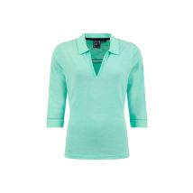 Weird Fish Annare 3/4 Sleeve Jersey Trophy Neck Top Apple Mint Size 12