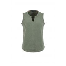 Weird Fish Maude V-Neck Broidery Vest Woodland Sage Size 12