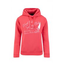 Weird Fish Topaz Front Print Popover Hoodie Flamingo Size 22