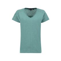Weird Fish Pernille Cutaway T-Shirt Mineral Blue Size 12