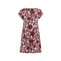 Weird Fish Orlando Printed Linen Rich Shift Dress Coconut Shell Size 12