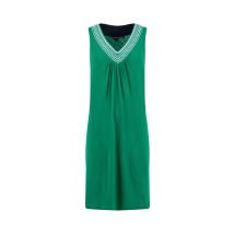 Weird Fish Nayal Embroidered Jersey Shift Tunic Heritage Green Size 8