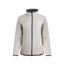 Weird Fish Ariana Eco Full Zip Grid Fleece Ecru Size 10