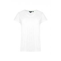 Weird Fish Pernille Organic Cotton Cutaway T-Shirt White Size 12