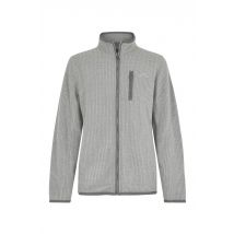 Weird Fish Rossten Eco Full Zip Grid Fleece Steel Grey Size M