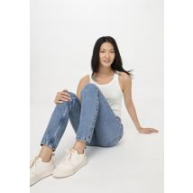 hessnatur Damen Jeans HANNA High Rise Mom aus Bio-Denim - blau Größe 25/30