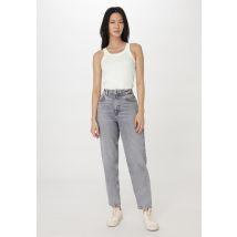 hessnatur Damen Jeans NELE High Rise Barrel Leg aus Bio-Denim - grau Größe 25/30