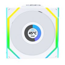 Lian Li Uni Fan SL 120 LCD ARGB Wireless - Blanc