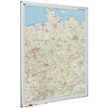 Whiteboard landkaart - Duitsland wegenkaart