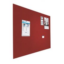 Prikbord bulletin - Zwevend - 120x200 cm - Rood