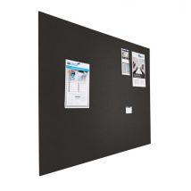 Prikbord bulletin - Zwevend - 90x120 cm - Zwart