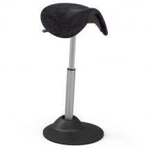 Lugo ergonomische zit-sta kruk / wiebelkruk - Zwart