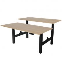 Elektrisch verstelbaar duo bureau - 180x80 cm - Two dual motor - Zwart