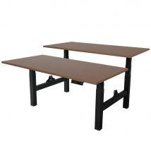 Elektrisch verstelbaar duo bureau - 160x80 cm - Two dual motor - Zwart