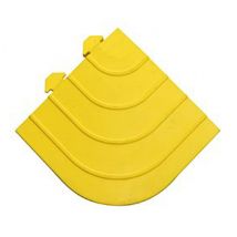 Modulaire werkplaatsmat - Anti vermoeidheidsmat - Geel hoekstuk