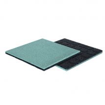 Rubber tegel 50 x 50 cm - 30 mm dik - UV-bestendig - Turquoise