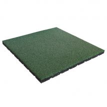 Rubber tegel 25 mm - 50 x 50 cm - Groen