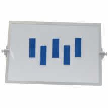 Magnetisch Symbool Balk 2x6 cm blauw