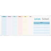 Whiteboard Bedrukt - 120 x 240 cm