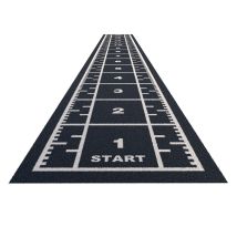 Sprinttrack Premium (kunstgras) - 15 x 2 m - Antraciet