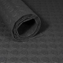 Gerecyclede rubbermat op rol - Noppen 3 mm - Breedte 120 cm