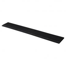 Rubber rand sportvloer - 108x16 cm - 15 mm dik - Zwart