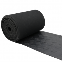 Rubberstrip op rol - Traanplaat - 3mm - Breedte 30cm - rol van 10m