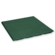 Rubber tegel 20 mm - 50 x 50 cm - Groen