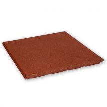 Rubber tegel 20 mm - 50 x 50 cm - Rood