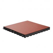 Rubber tegel met pen- en gat verbinding EPDM - Terra - 50x50 cm â€“ 55mm