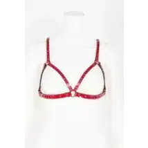 Fräulein Kink - Rosso Bianco & Nero Cage Harnas van Fräulein Kink