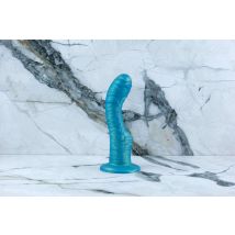 Blauwe Siliconen Strapon - 16-20 cm van Ylva & Dite