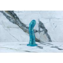 Ylva & Dite | Goud-Blauwe Dildo met Zuignap | Crypto