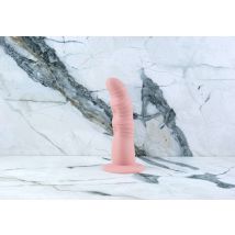 Roze Siliconen Strapon - 16-20 cm van Ylva & Dite