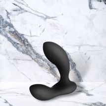 Zwarte HUGO™ Vibrator voor Mannen van Lelo