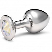 Rosebuds™ | Verzwaarde Metalen Buttplug | RVS Kristal S