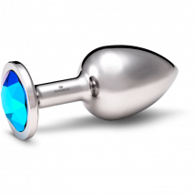 Rosebuds™ | Verzwaarde Metalen Buttplug | RVS Kristal L