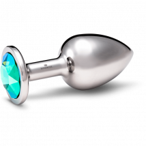 Rosebuds™ | Verzwaarde Metalen Buttplug | RVS Kristal L