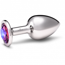 Rosebuds™ | Verzwaarde Metalen Buttplug | RVS Kristal L