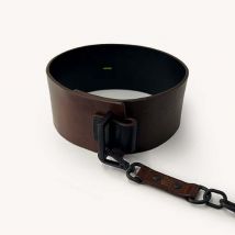 SPNKD | Choke   Ketting | Designer Halsband | Chocolade Maat L