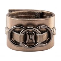 Asche & Gold | Beatrice Single Handboei | Design Armband | Goud Maat S