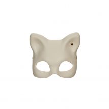 Asche & Gold | Katten Masker | BDSM Mask | Wit