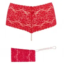 Parelstring Starter Kit Rood – Luxueuze Lingerie Set Maat Plus