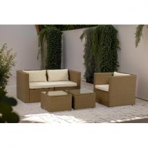 Bahamas Sofá Y Sillón Marrón Tostado - Kiefergarden