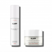 KLAPP Cosmetics - HYALURONIC MULTI LEVEL PERFORMANCE Triple Action Moisturizing Power Duo Set (Triple Action Moisturizing Day + Night Cream 50ml + Triple Action Moisturizing Serum 50ml)