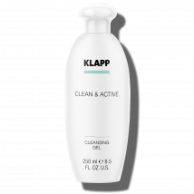 KLAPP Cosmetics - CLEAN & ACTIVE KLAPP Cosmetics -  - Cleansing Gel - kühlend sanftes Cremegel, wirkt entzündungshemmend und beruhigend - für Mischhaut und unreine Haut - 250 ml